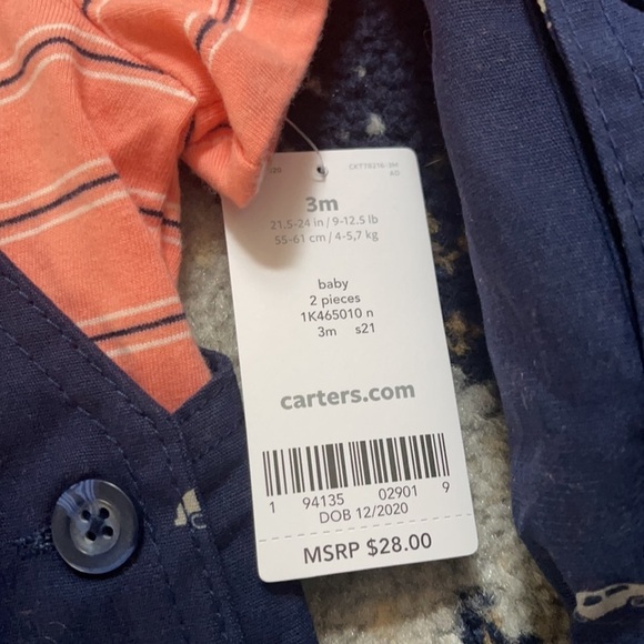 NWT Matching Brother Outfits 3 months and 24 months - Picture 4 of 5